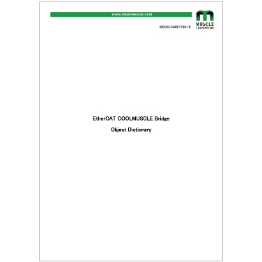 EtherCAT COOL MUSCLE Bridge Object Dictionary