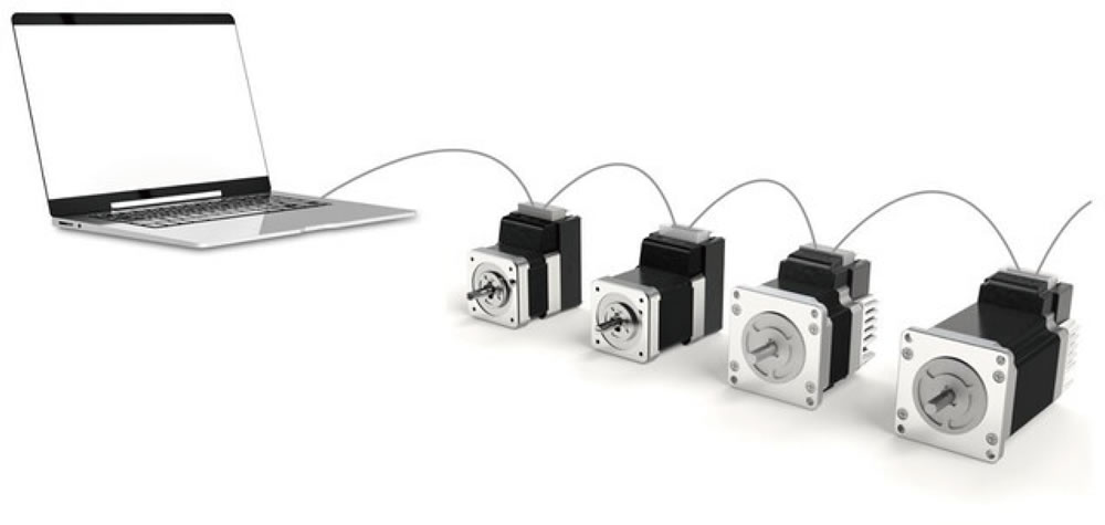 Multi-motor control from PC